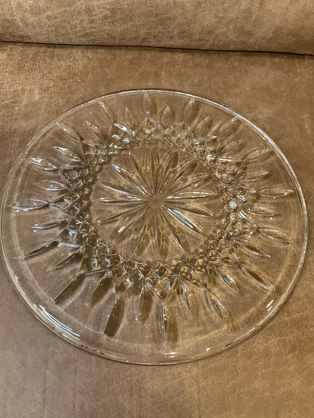 Waterford Lismore Crystal Cake Plate